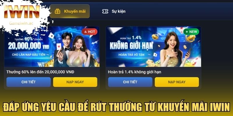 Đáp ứng đủ yêu cầu để rút thưởng thành công