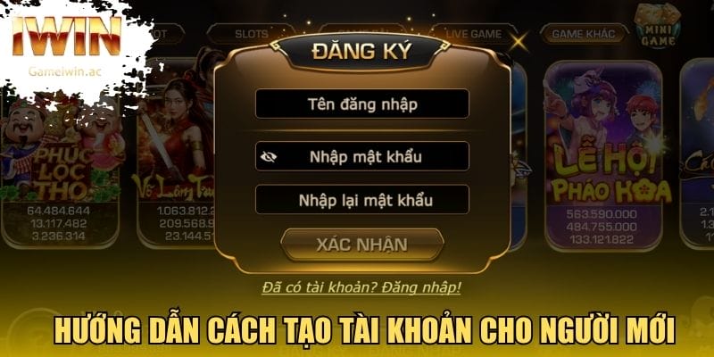 Hướng dẫn cách tạo tài khoản cho người mới