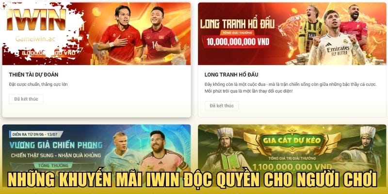 Những khuyến mãi Iwin độc quyền cho người chơi